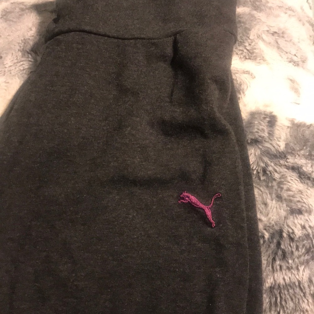 Gray puma leggings workout
